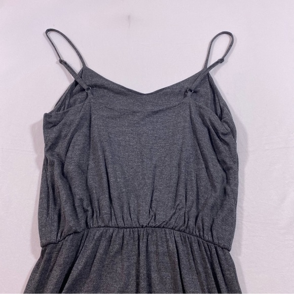Gap Maxi Dress Woman’s X-Small Spaghetti adjustable Strap Charcoal Gray Jersey - Picture 4 of 14